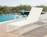Maldives Outdoor Patio End Table – Stylish Aluminum Design for Your Chic Outdoor Spaces and Relaxation