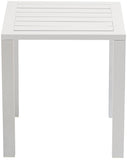 Maldives Outdoor Patio End Table – Stylish Aluminum Design for Your Chic Outdoor Spaces and Relaxation