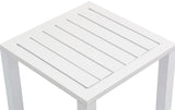 Maldives Outdoor Patio End Table – Stylish Aluminum Design for Your Chic Outdoor Spaces and Relaxation