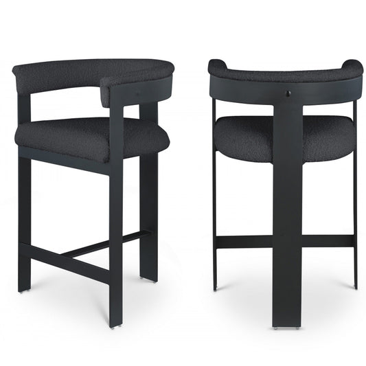 Romeo Boucle Fabric Bar / Counter Stools