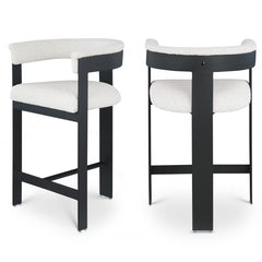 Romeo Boucle Fabric Bar / Counter Stools