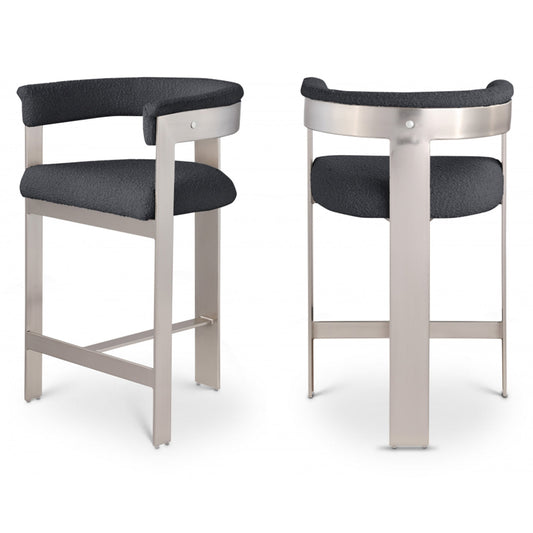 Romeo Boucle Fabric Bar / Counter Stools