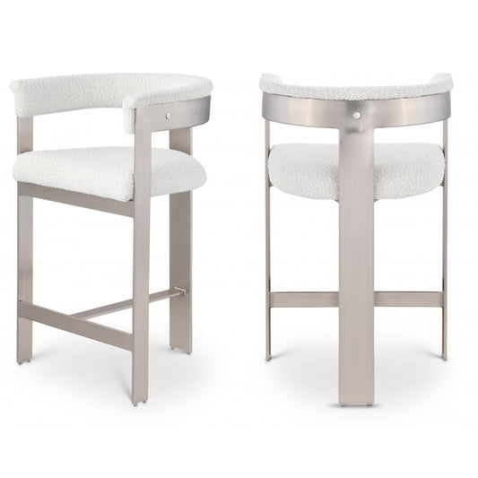 Romeo Boucle Fabric Bar / Counter Stools