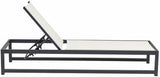 Maldives Outdoor Adjustable Chaise Lounge Chair - Stylish White Aluminum Frame for Ultimate Relaxation