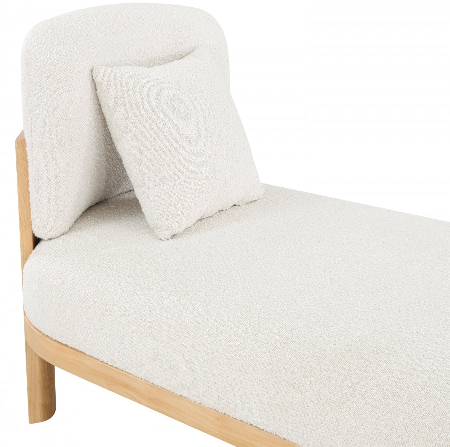 Maybourne Boucle Fabric Chaise / Bench