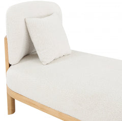 Maybourne Boucle Fabric Chaise / Bench