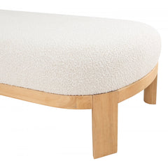 Maybourne Boucle Fabric Chaise / Bench