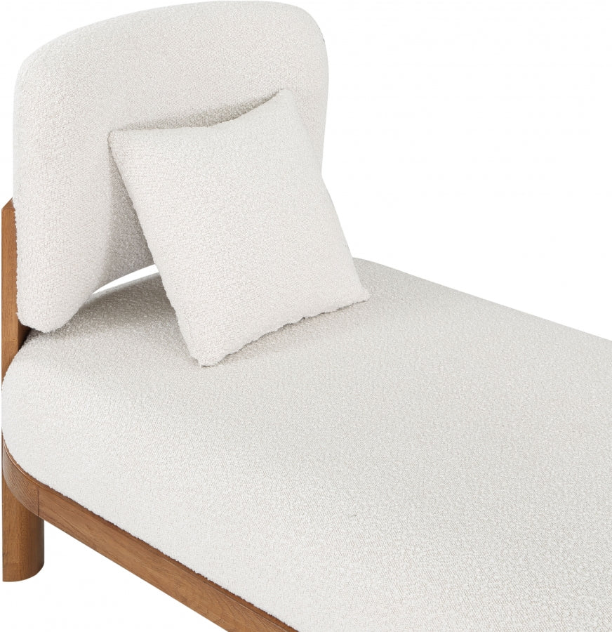 Maybourne Boucle Fabric Chaise / Bench