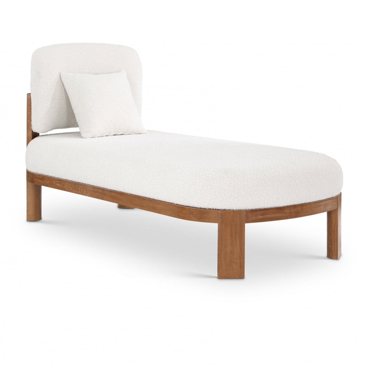 Maybourne Boucle Fabric Chaise / Bench