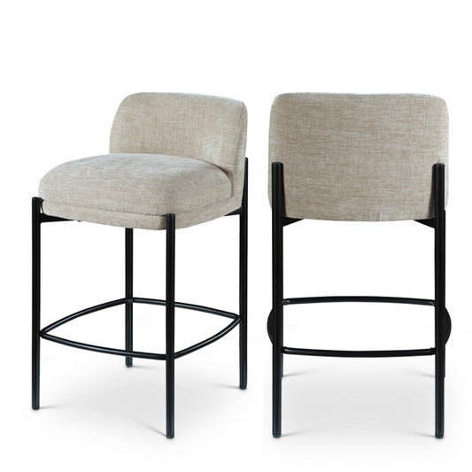 Burton Chenille Fabric Bar / Counter Stools