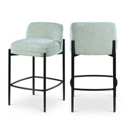 Burton Chenille Fabric Bar / Counter Stools