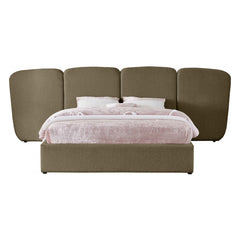 Shiloh Boucle Fabric King Bed