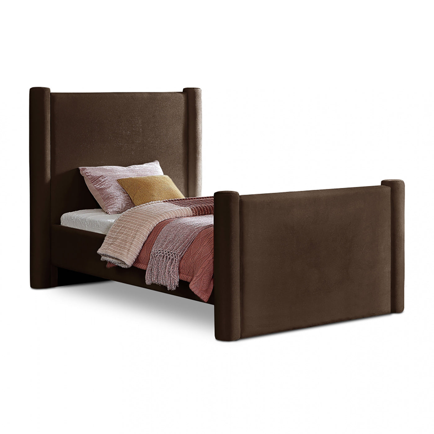 Elias Velvet Twin Bed