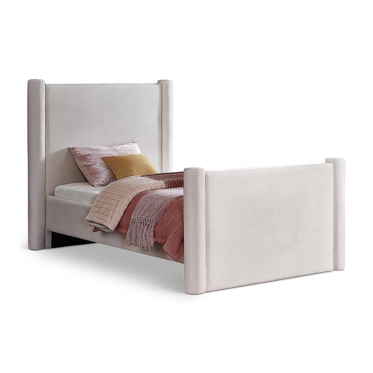 Elias Velvet Twin Bed