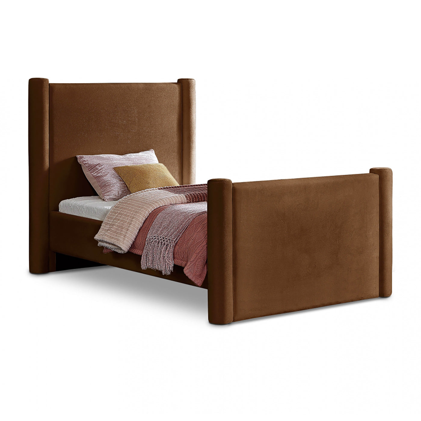 Elias Velvet Twin Bed