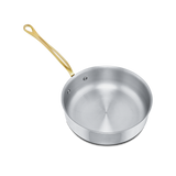 Mauviel M'COOK B 5-Ply Saute Pan With Brass Handle, 3.2-Qt