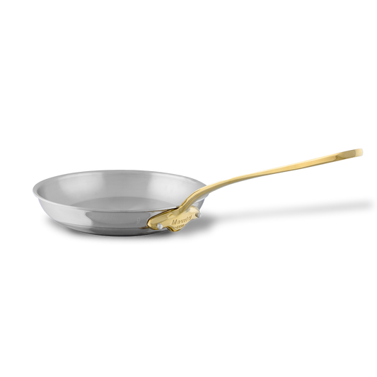 Mauviel M'COOK B 5-Ply Frying Pan With Brass Handles