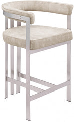 Marcello Stone Velvet Bar / Counter Stools