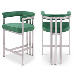 Marcello Stone Velvet Bar / Counter Stools