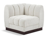 Quinn Chenille Fabric Upholstered Corner Modular Chair