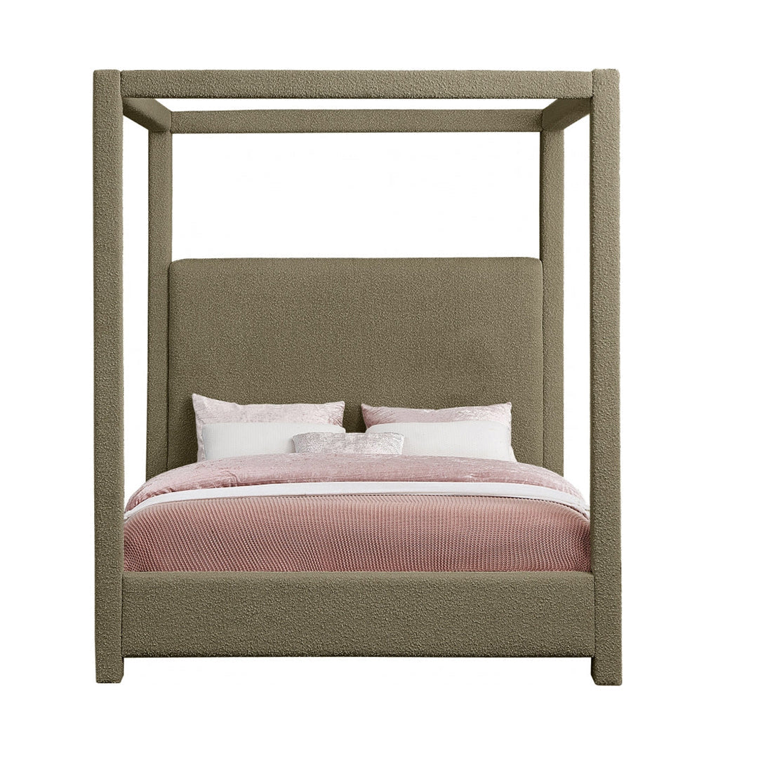 Eden Boucle Fabric Queen Bed