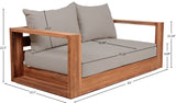 Tulum Teak Outdoor Loveseat - Stylish, Durable, and Weather-Resistant Seating for Your Patio Retreat