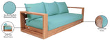 Tulum Teak Outdoor Sofa - Stylish Patio Seating with Waterproof Fabric for Ultimate Relaxation