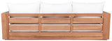 Tulum Teak Outdoor Sofa - Stylish Patio Seating with Waterproof Fabric for Ultimate Relaxation