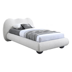 Hyde Boucle Fabric Twin Bed