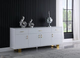 Excel Contemporary Sideboard Buffet with Spacious Drawers, Elegant Gold Accents, and Durable Design