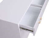 Excel Contemporary Sideboard Buffet with Spacious Drawers, Elegant Gold Accents, and Durable Design