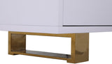Excel Contemporary Sideboard Buffet with Spacious Drawers, Elegant Gold Accents, and Durable Design