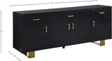 Excel Contemporary Sideboard Buffet with Spacious Drawers for Modern Dining Room Organization