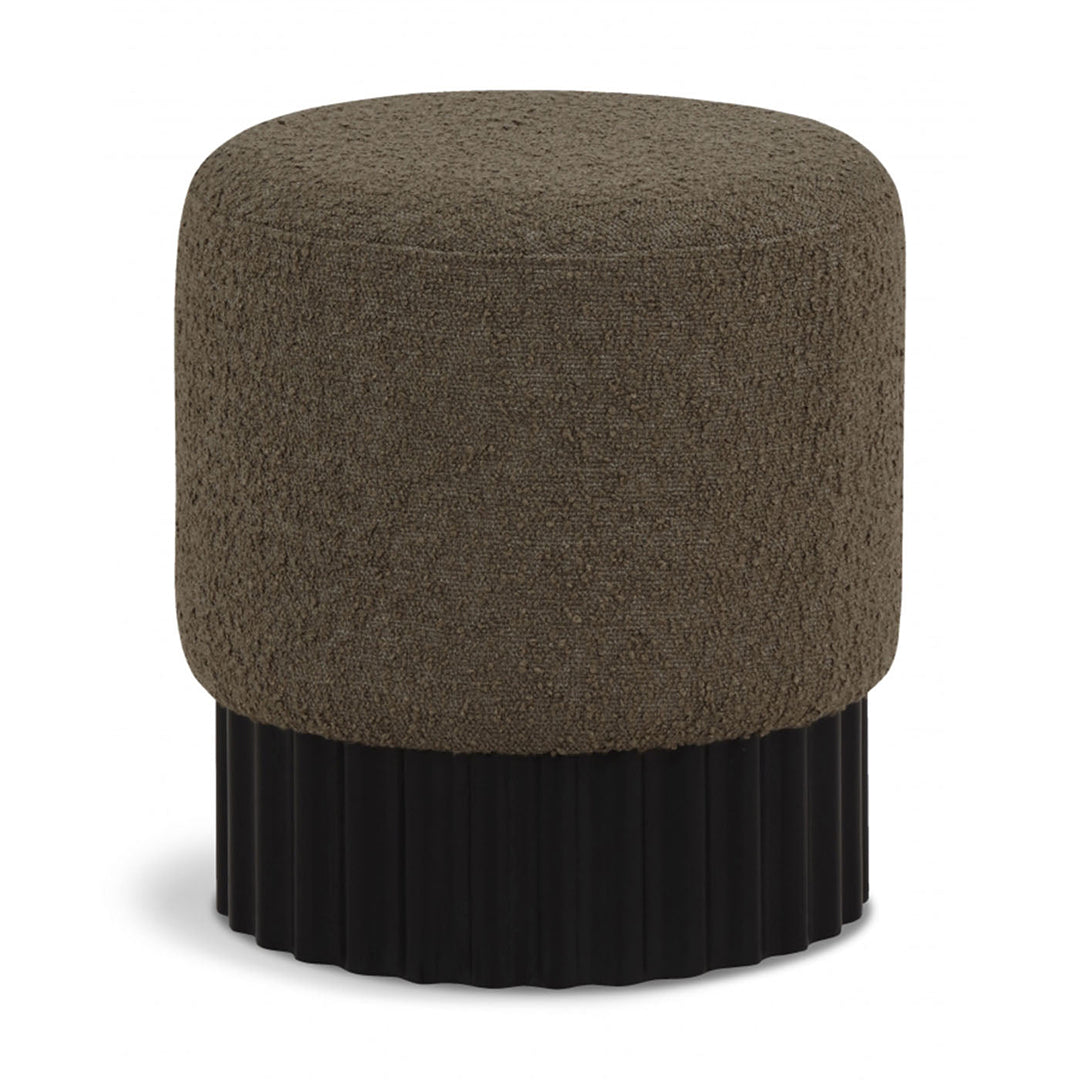 Veranda Boucle Fabric Ottoman / Stool