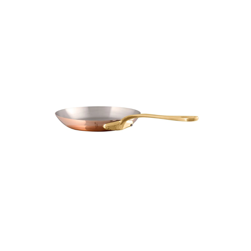 Mauviel M'Heritage 200 B 8-Piece Copper Cookware Set With Brass Handles