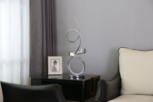 Amsterdam LED with Touch Dimmer Table Lamp // Chrome