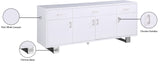 Excel Contemporary Sideboard Buffet with Spacious Drawers, Elegant Gold Accents, and Durable Design