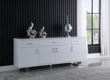 Excel Contemporary Sideboard Buffet with Spacious Drawers, Elegant Gold Accents, and Durable Design