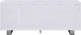 Excel Contemporary Sideboard Buffet with Spacious Drawers, Elegant Gold Accents, and Durable Design