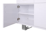 Excel Contemporary Sideboard Buffet with Spacious Drawers, Elegant Gold Accents, and Durable Design