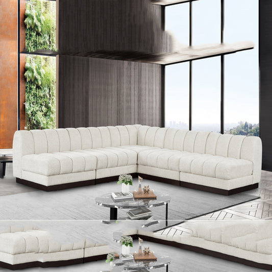 Quinn Chenille Fabric Sectional