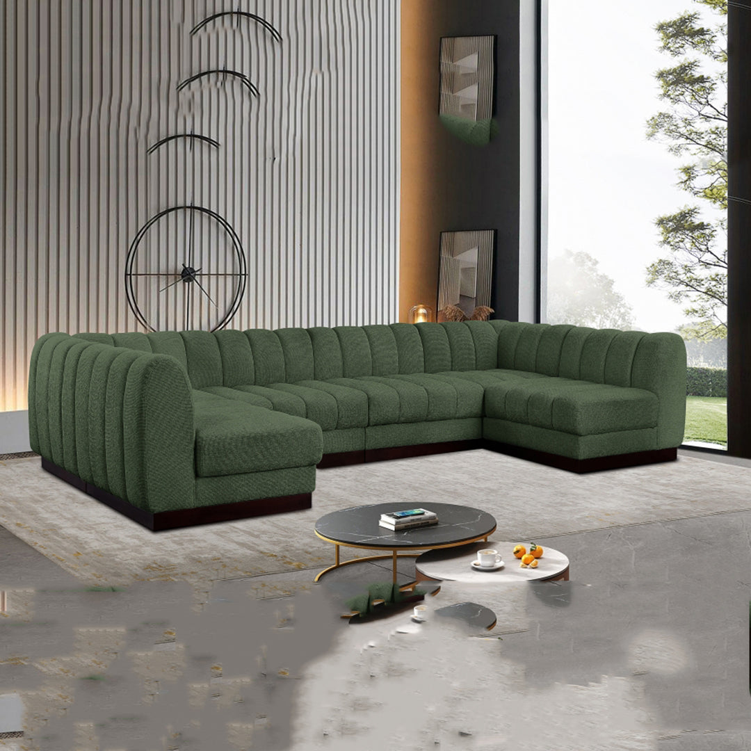 Quinn Chenille Fabric Sectional