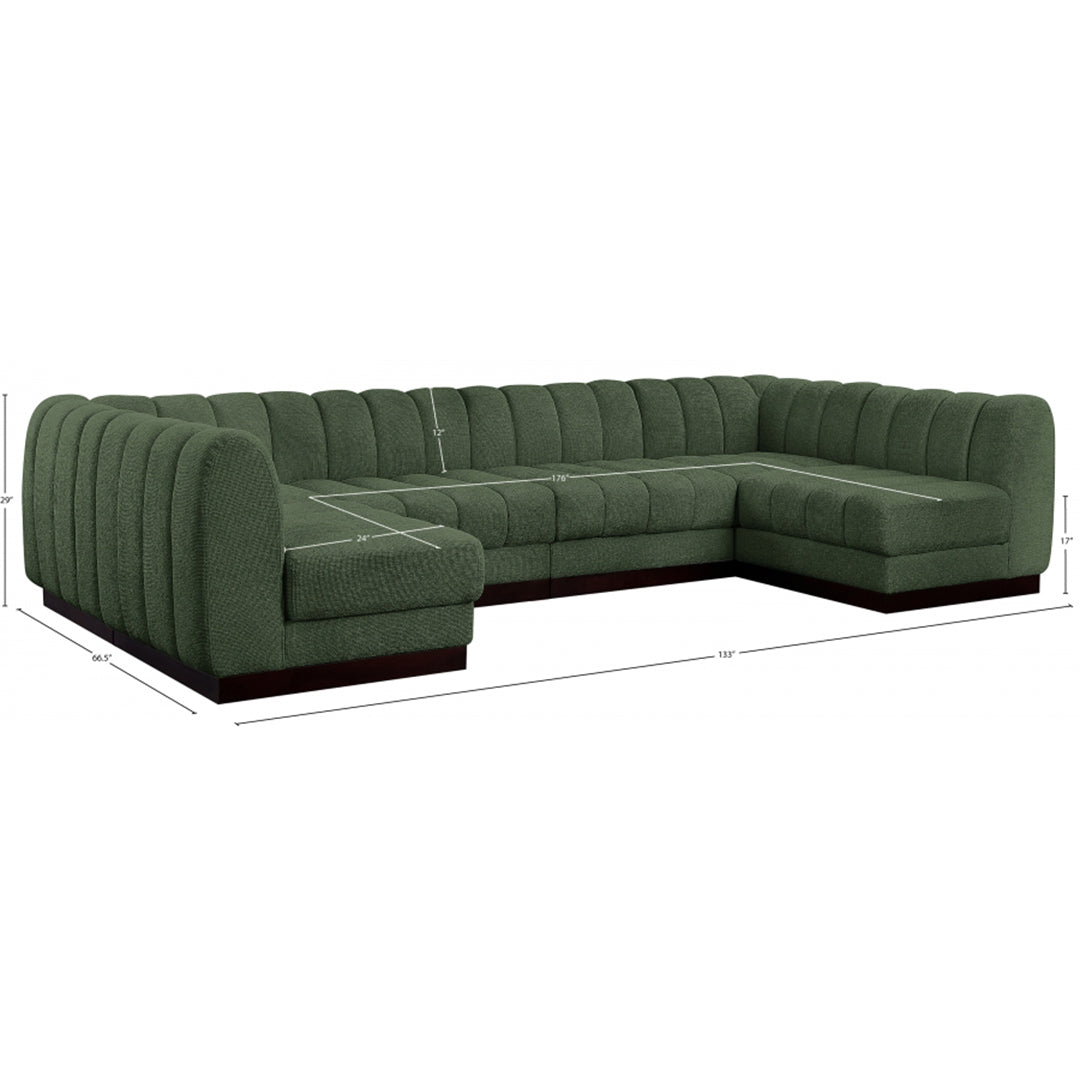 Quinn Chenille Fabric Sectional