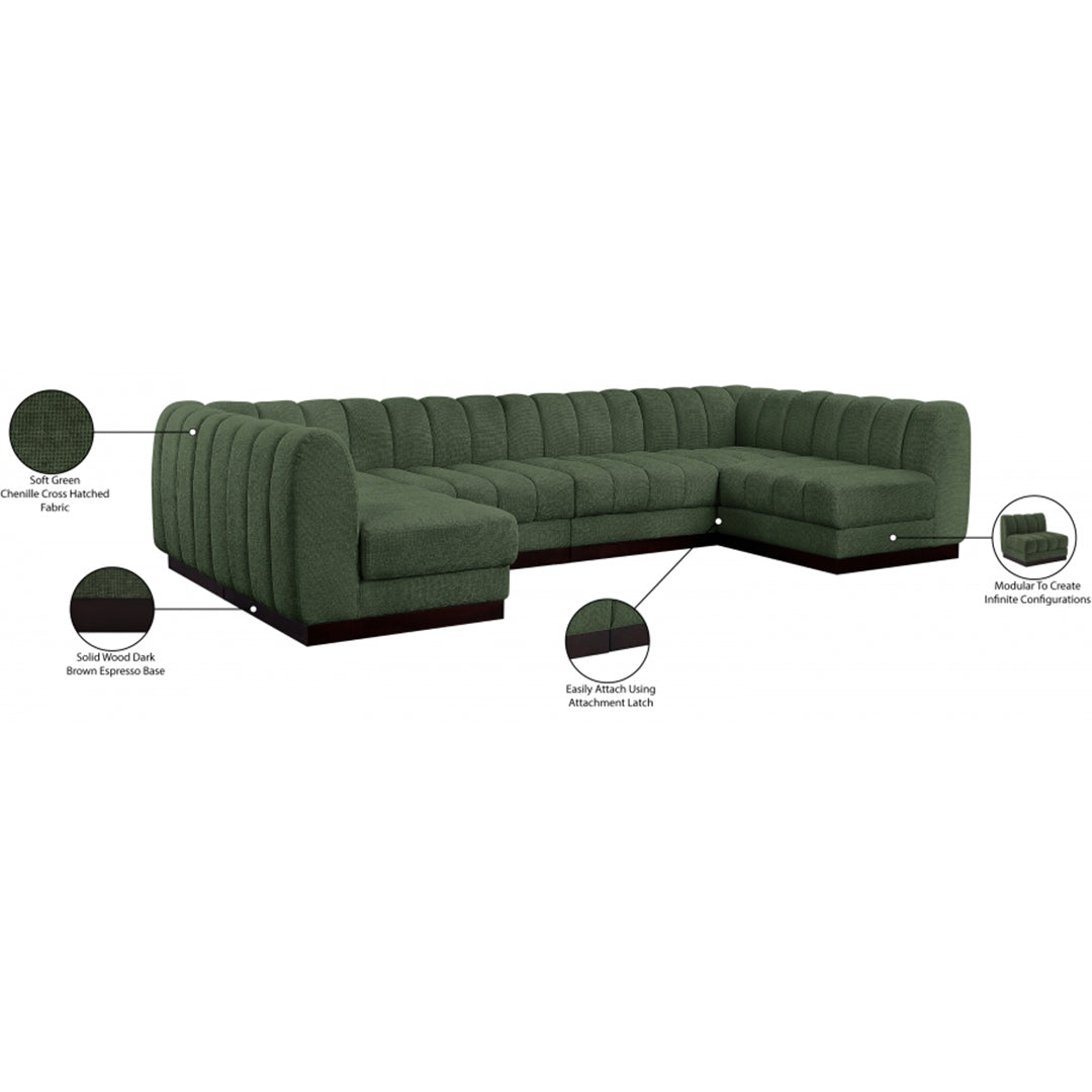 Quinn Chenille Fabric Sectional