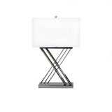Chrome X Table Lamp // 1 Light