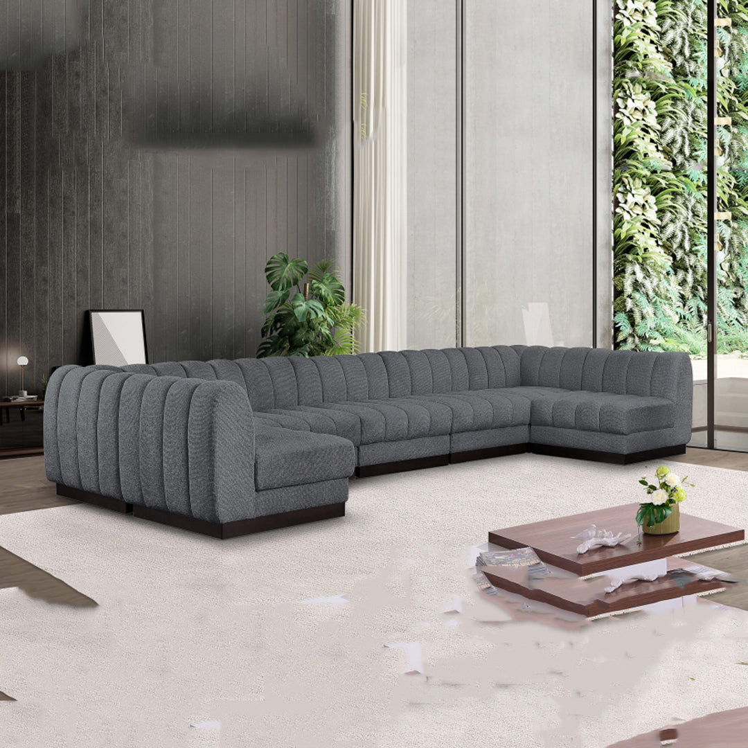 Quinn Chenille Fabric Sectional