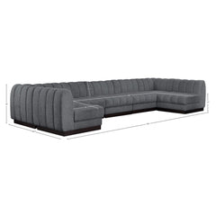 Quinn Chenille Fabric Sectional