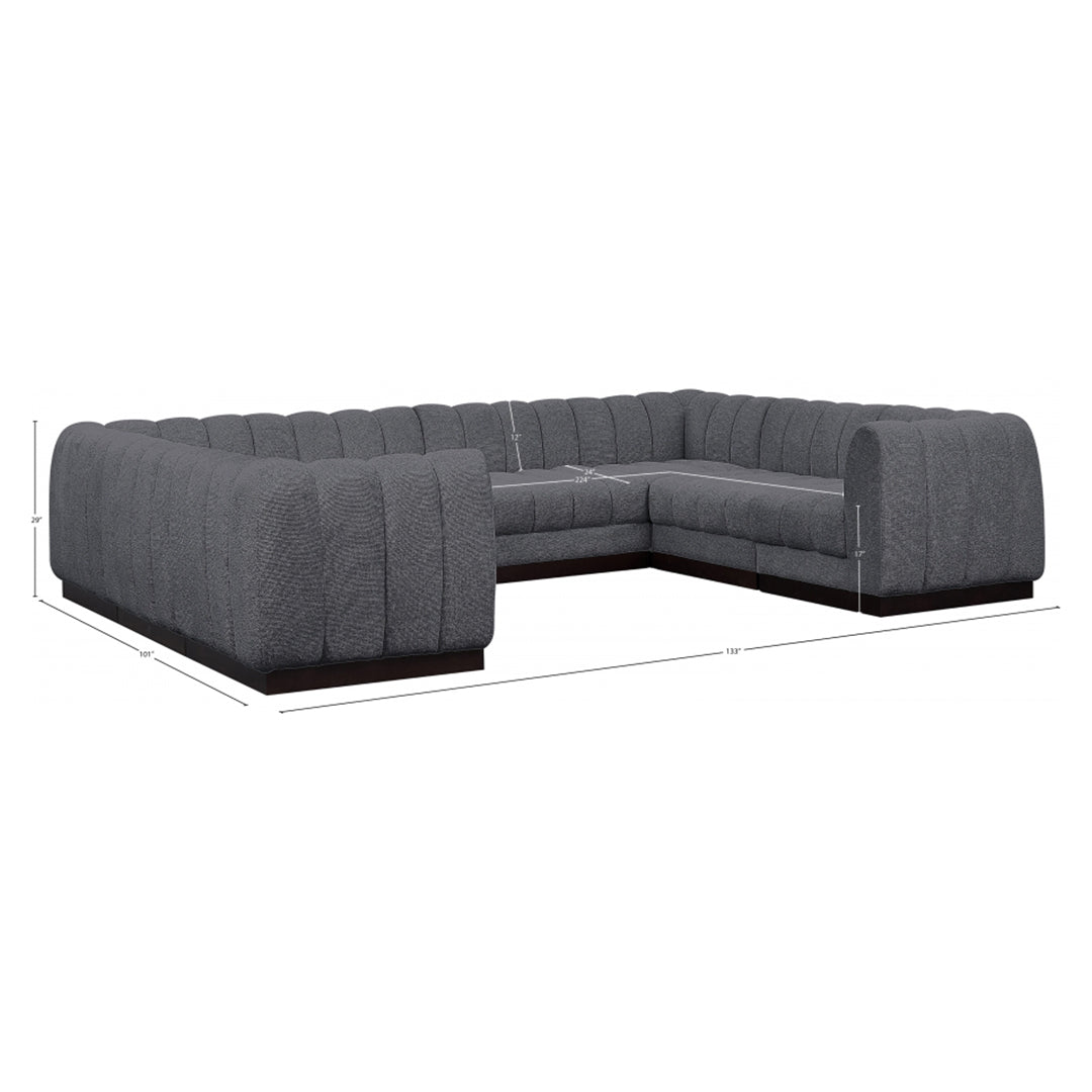 Quinn Chenille Fabric Sectional