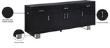 Excel Contemporary Sideboard Buffet with Spacious Drawers for Modern Dining Room Organization