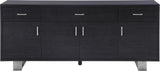 Excel Contemporary Sideboard Buffet with Spacious Drawers for Modern Dining Room Organization